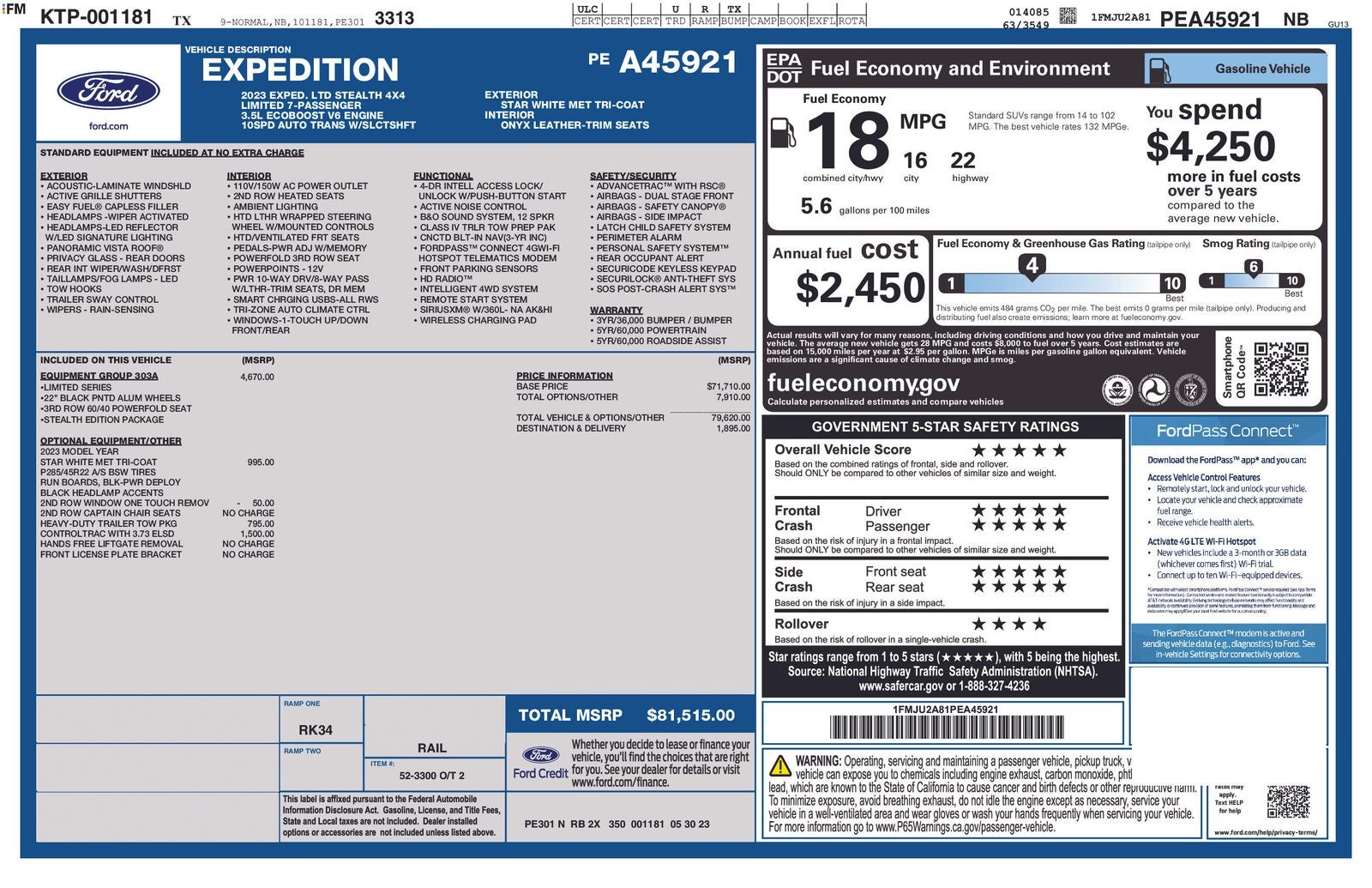 2023 Ford Expedition Limited
