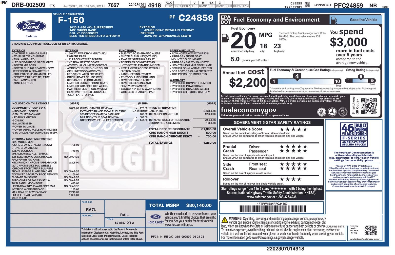 2023 Ford F-150 King Ranch®
