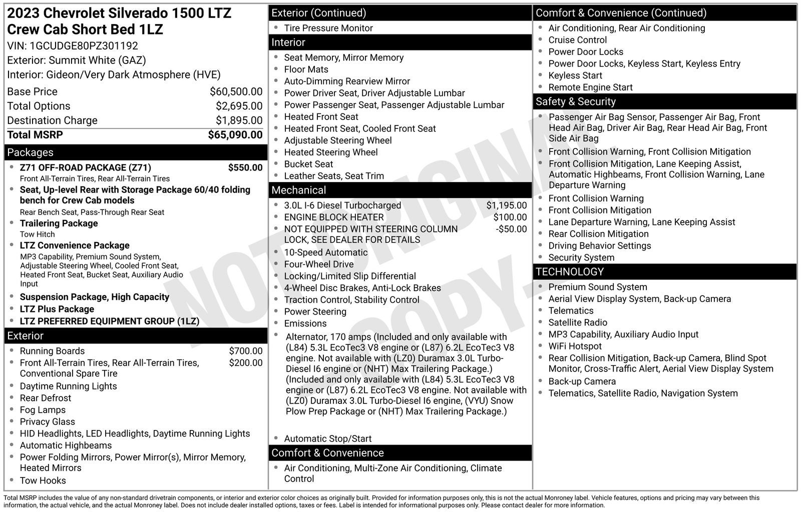 2023 Chevrolet Silverado 1500 LTZ