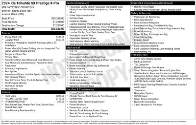 2024 Kia Telluride SX-Prestige X-Pro