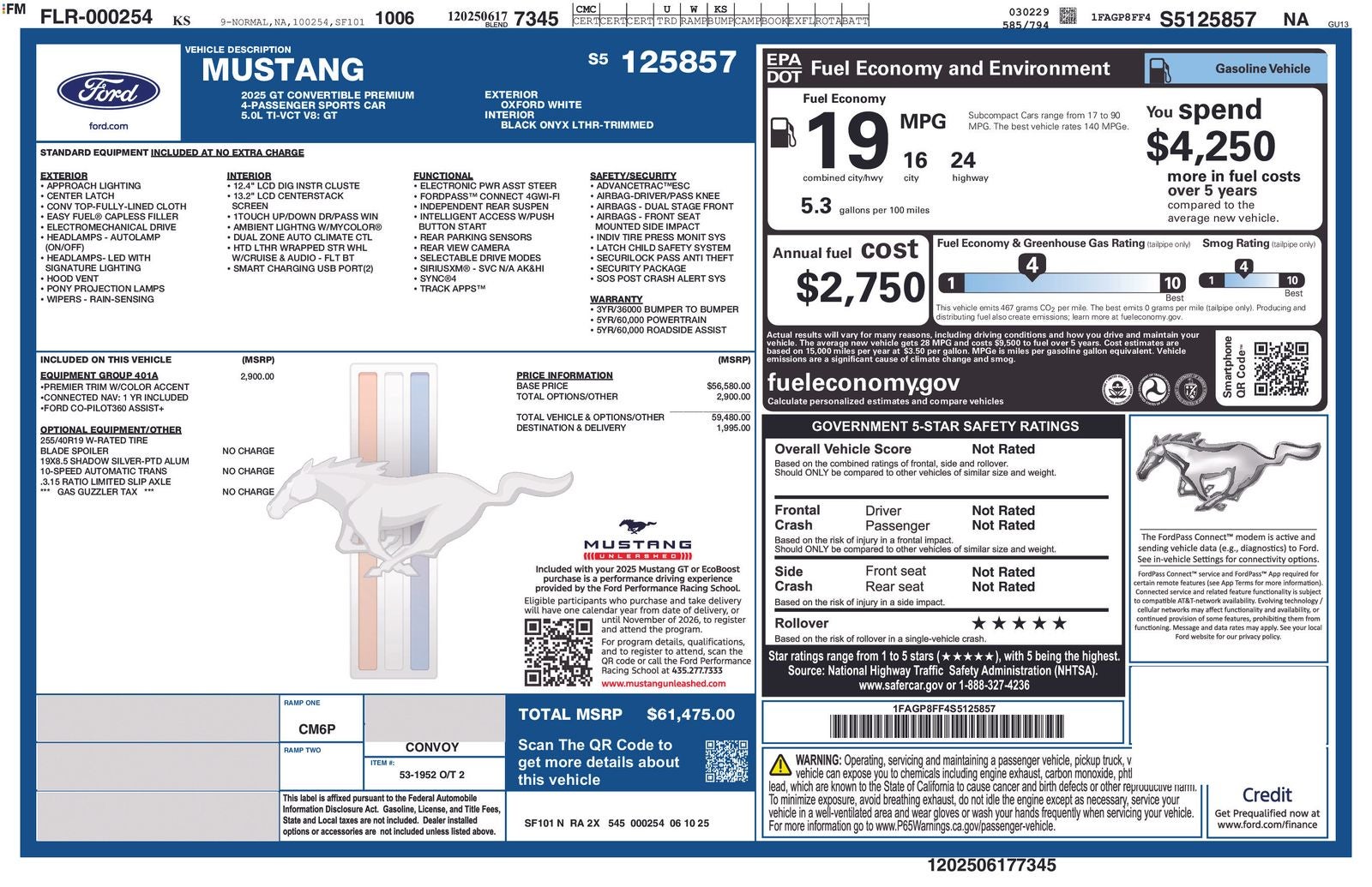 2025 Ford Mustang GT Premium