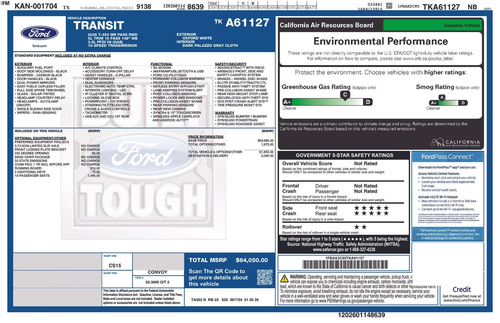 2026 Ford Transit-350 Passenger Van XL