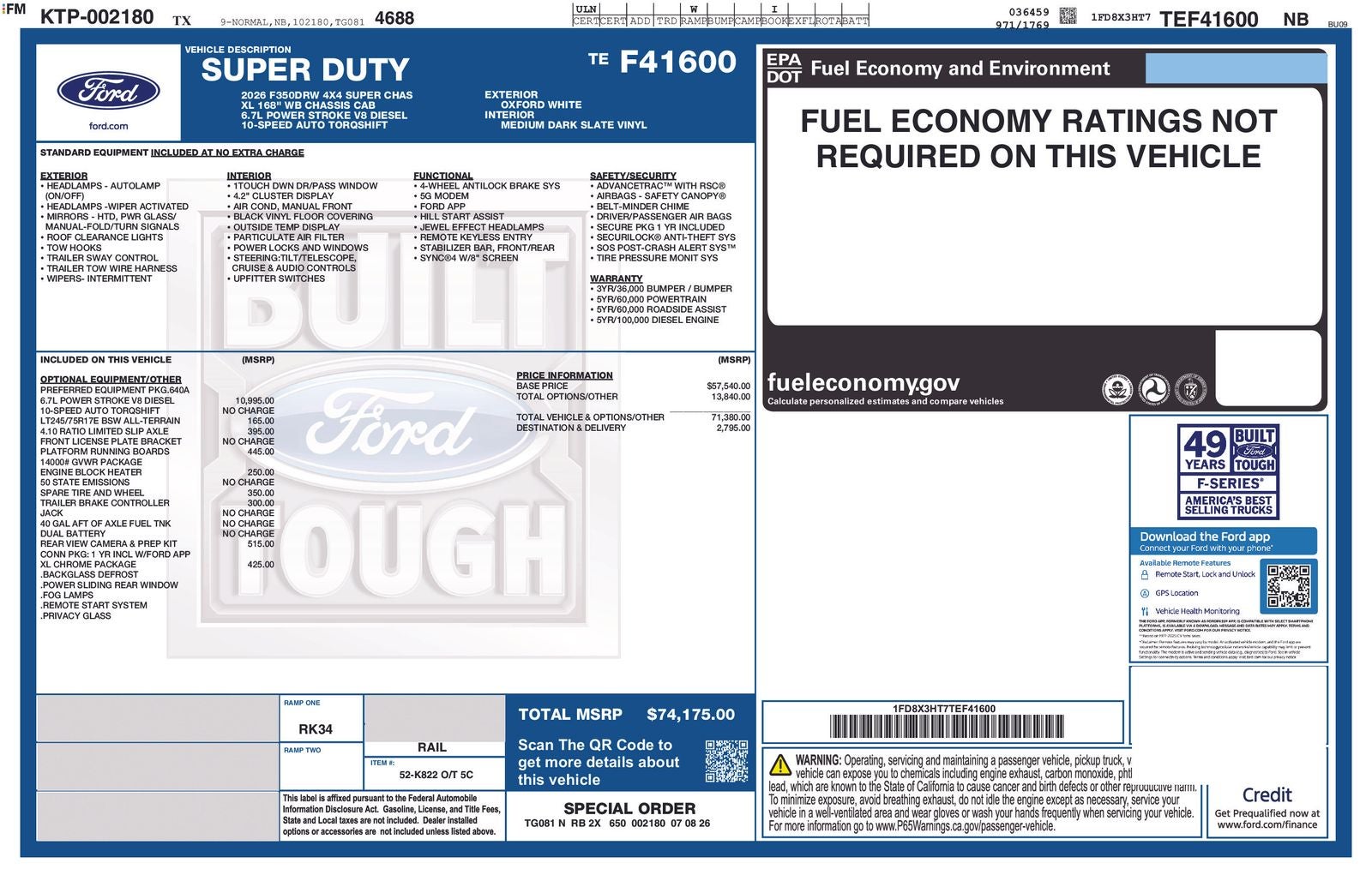 2026 Ford F-350SD XL DRW