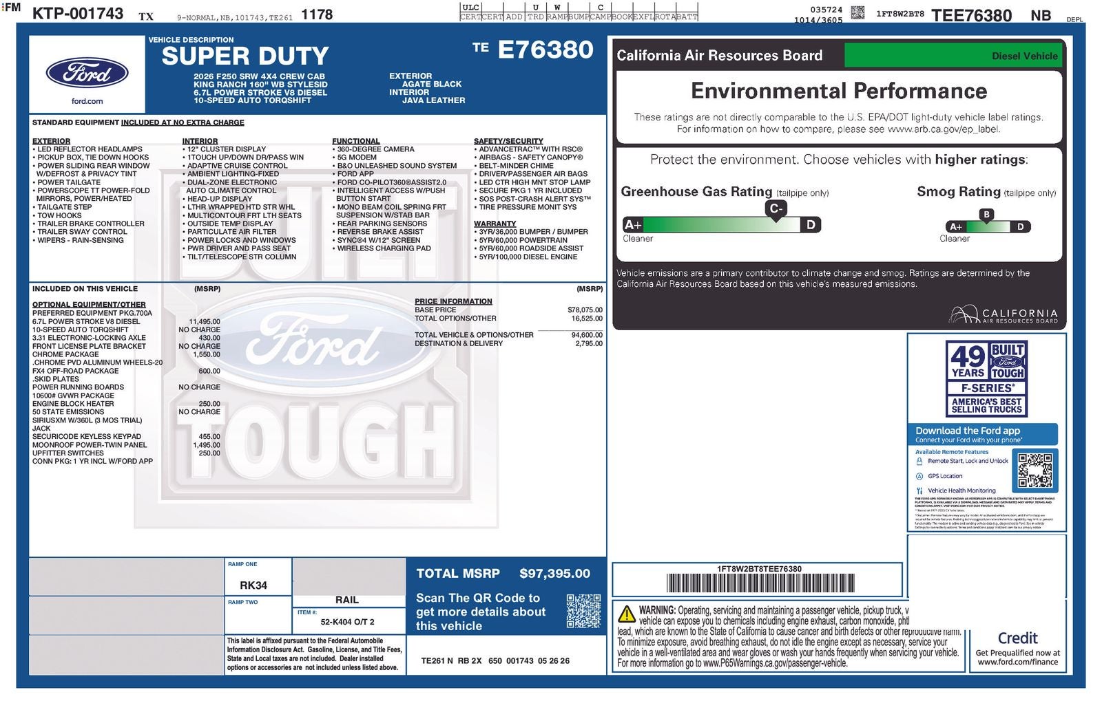 2026 Ford F-250SD King Ranch