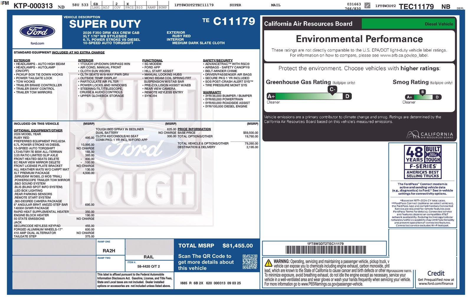 2026 Ford F-350SD XLT DRW
