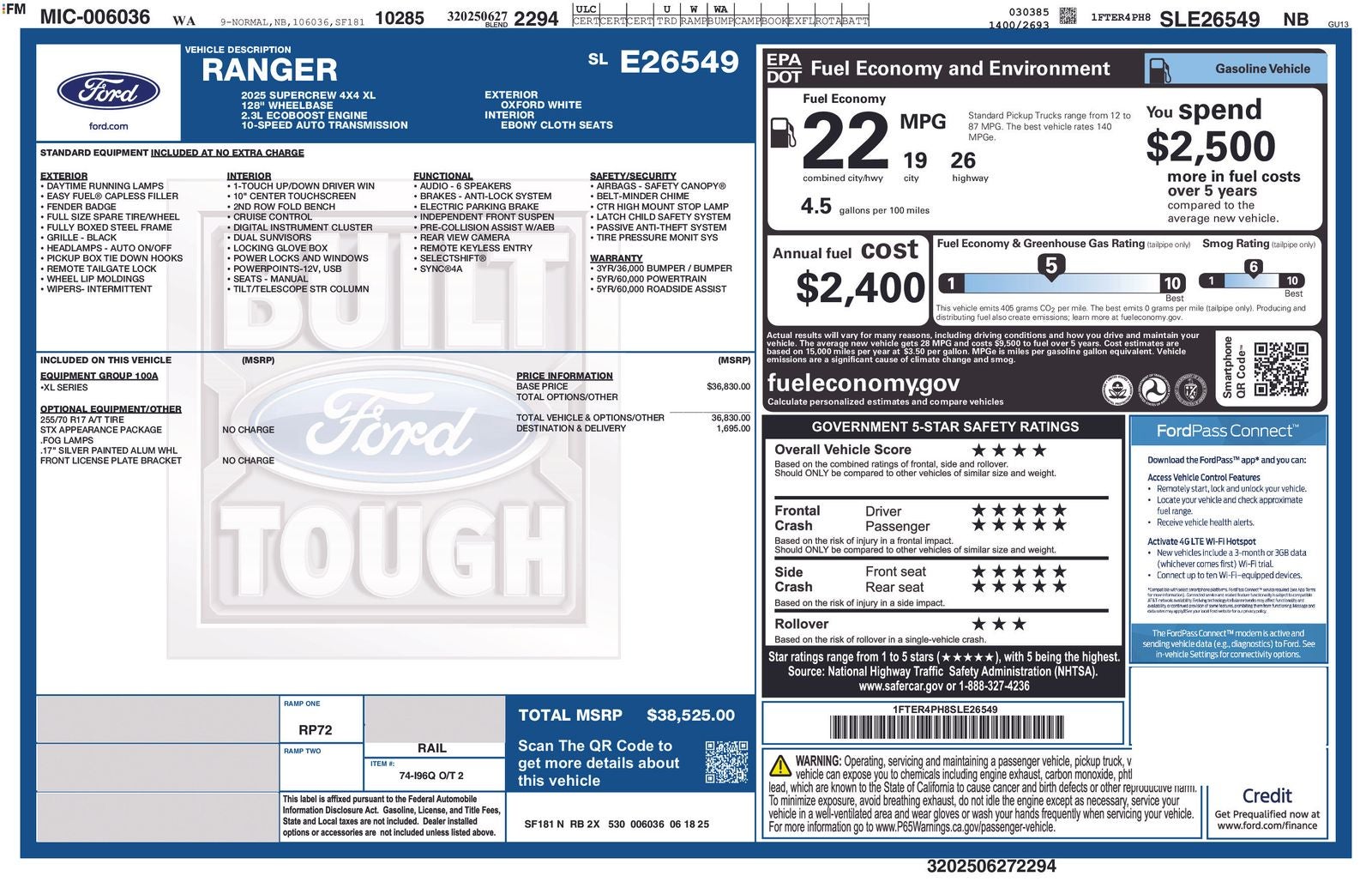 2025 Ford Ranger XL - Photo 27