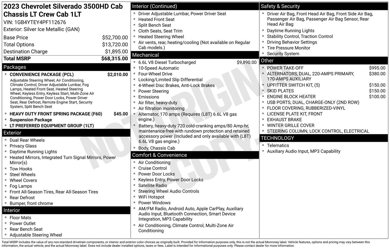 2023 Chevrolet Silverado 3500 HD Chassis Cab LT