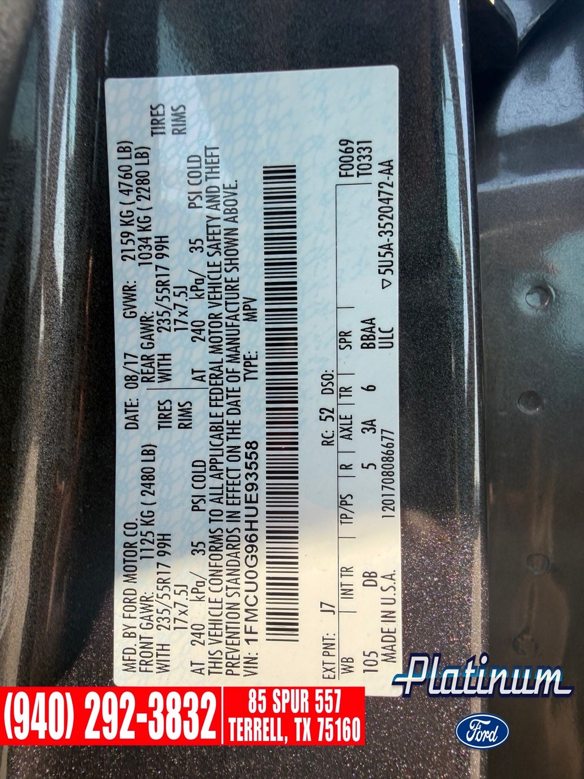 2017 Ford Escape SE