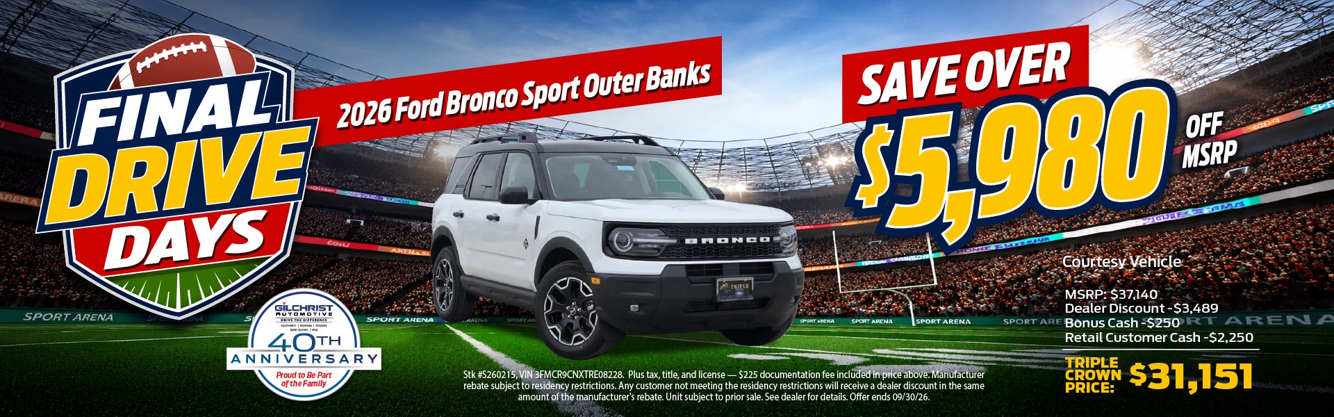 2026 Ford Bronco Sport Offer
